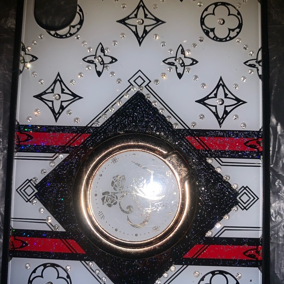 Really pretty IPhone XR phone case new with bag it came and a kickstand on back. - Picture 4 of 7